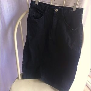 Jordache vintage denim pencil skirt